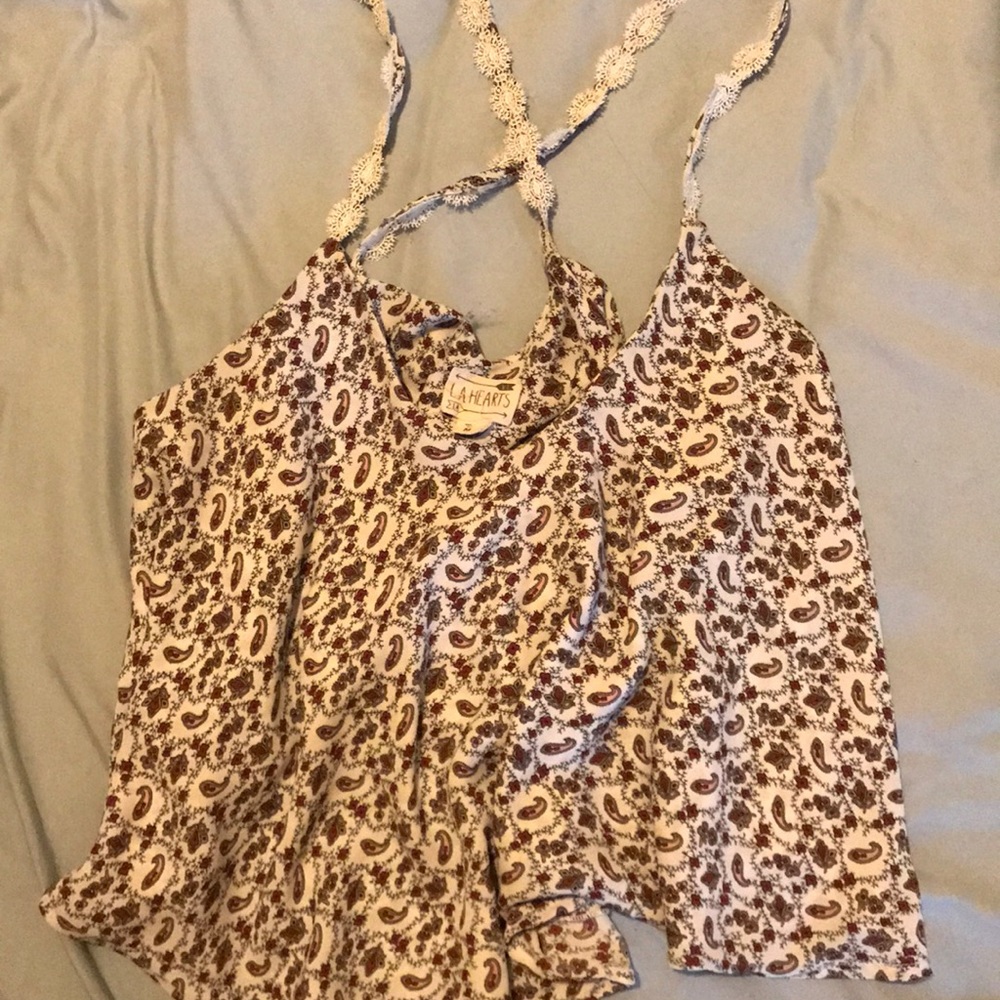 LA Hearts medium tank top